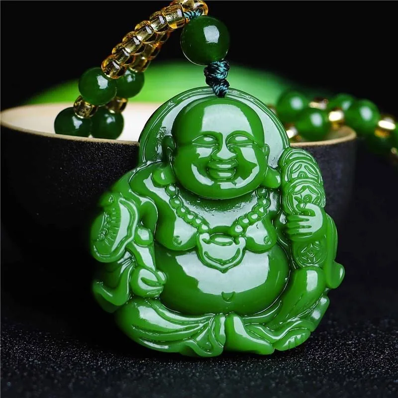 Jewelry & Watches Spółka Z Ograniczoną Odpowiedzialnością - Collier pendentif bouddha Maitreya pour hommes
