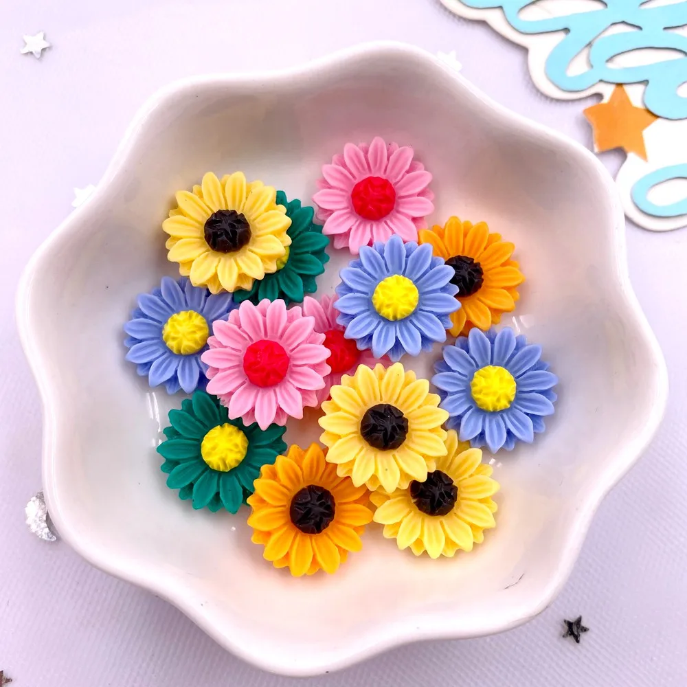 Paradise Jewelry & Watches Llc - Figurine de tournesol en résine colorée,