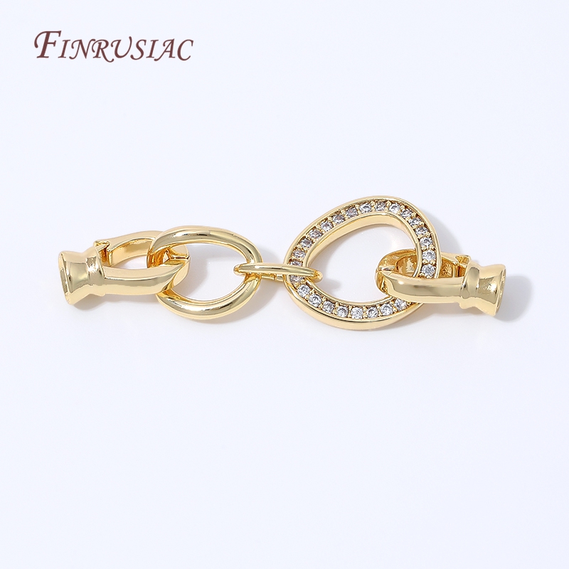 Gold Plated Ring - 1/2 pièces Connecteur de bijoux en
