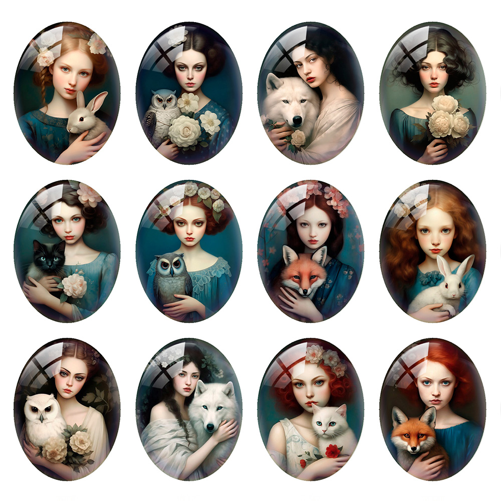 Wolf Jewelry & Watches Tampa Reviews - Cabochons en verre à dos plat,
