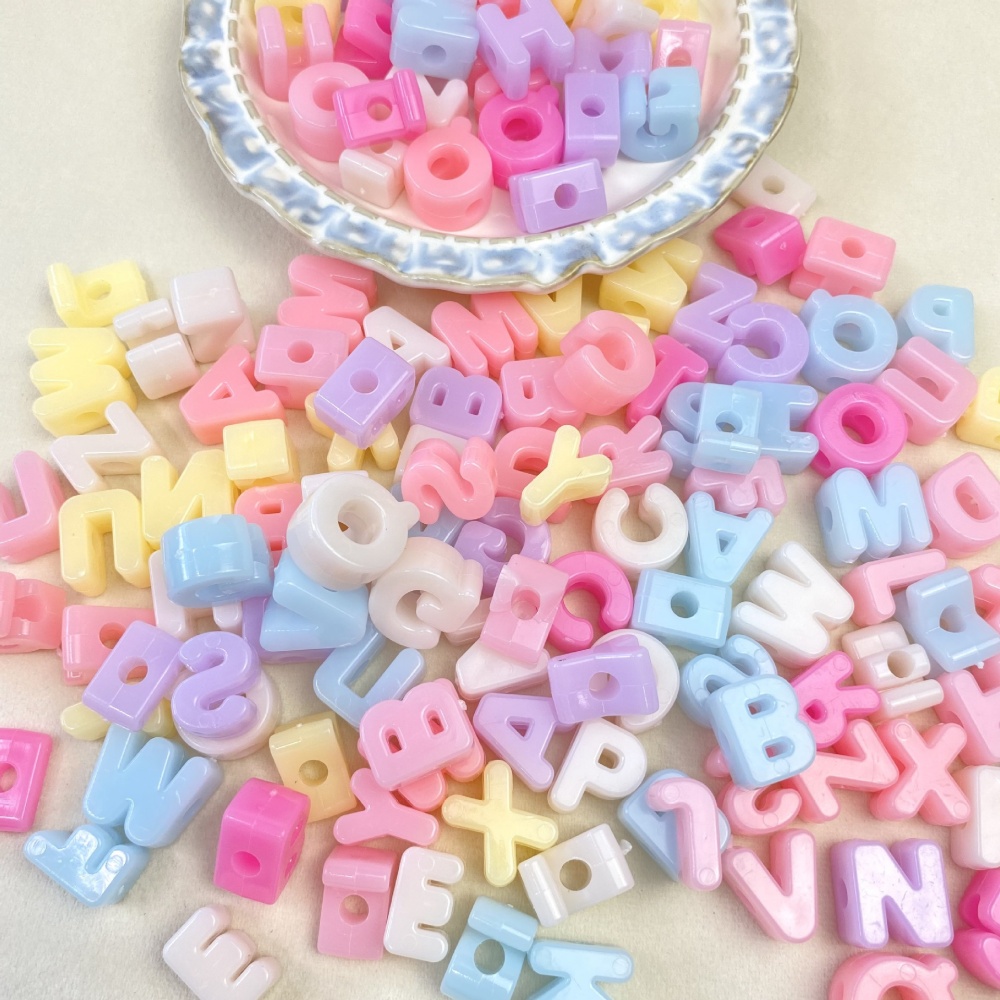 Jewelry Quotes - Perles de lettres en acrylique de