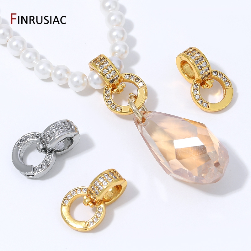 Gold Plated Ring - Anneau double à pression en laiton