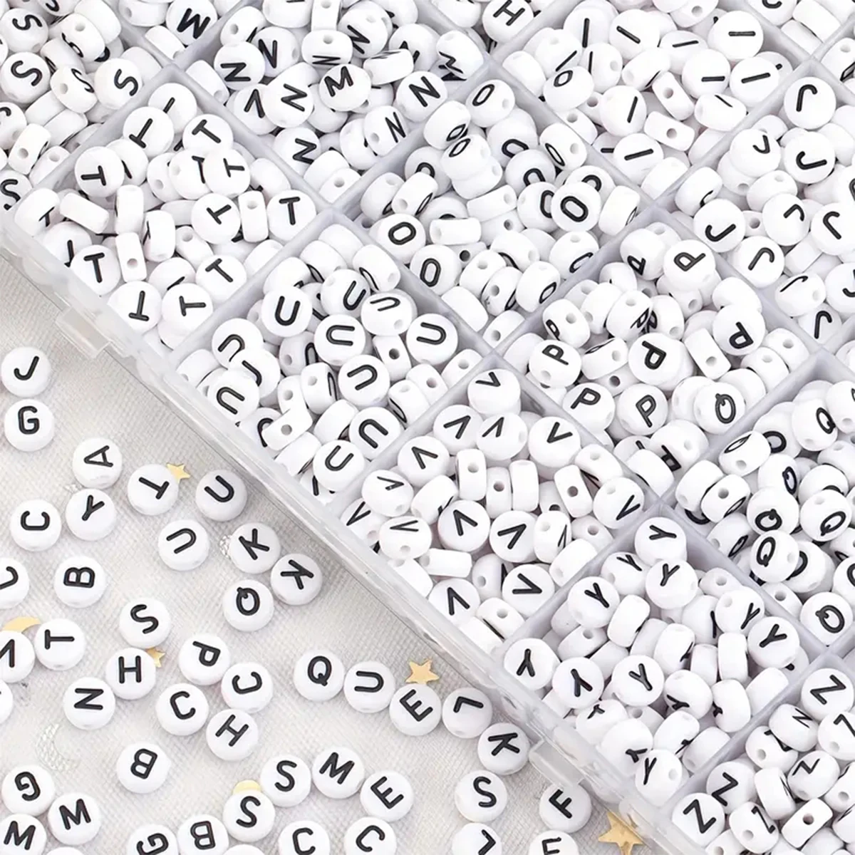 Jewelry Quotes - 100-500 pièces acrylique A-Z 26 lettres