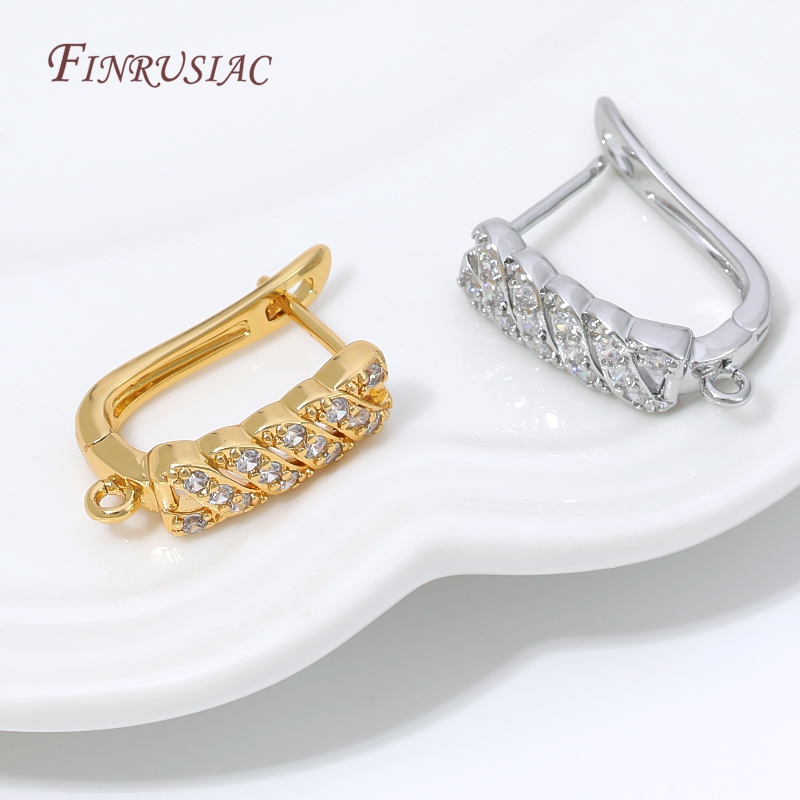 Gold Plated Ring - Base de boucles d'oreilles en laiton