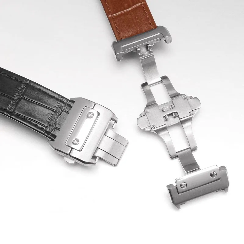 Bracelet de montre en cuir vér - Cartier Watch Santos avis et prix
