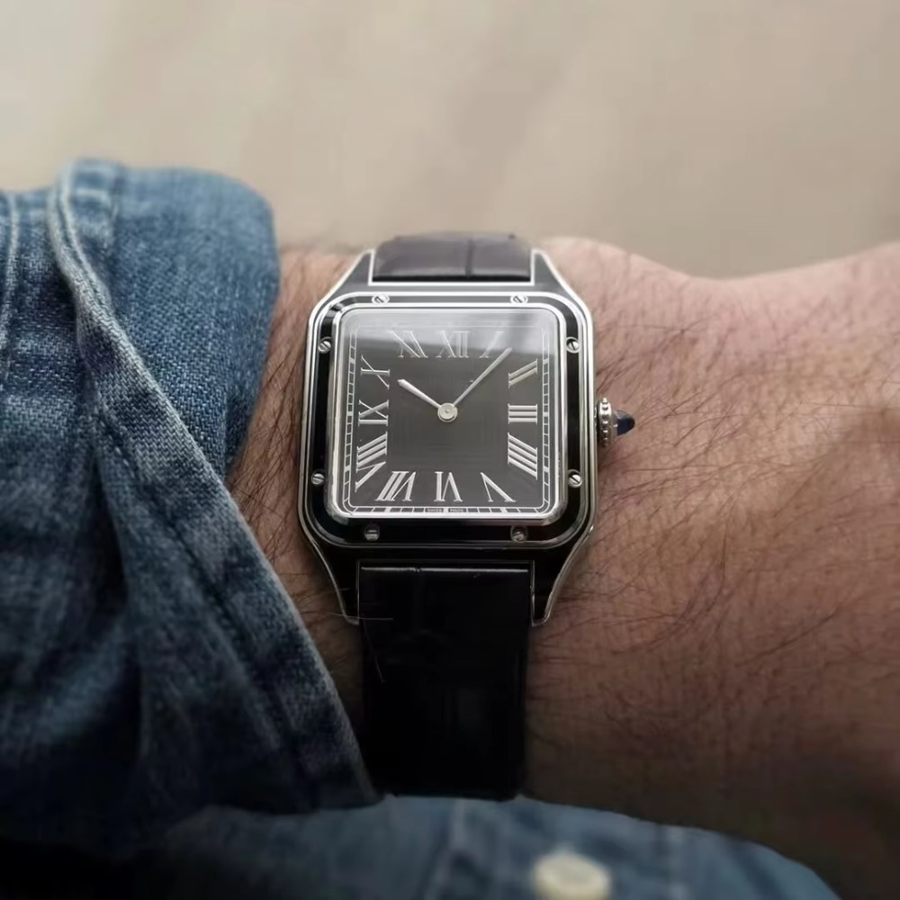 Bracelet de montre en cuir de  - Cartier Watch Santos avis et prix