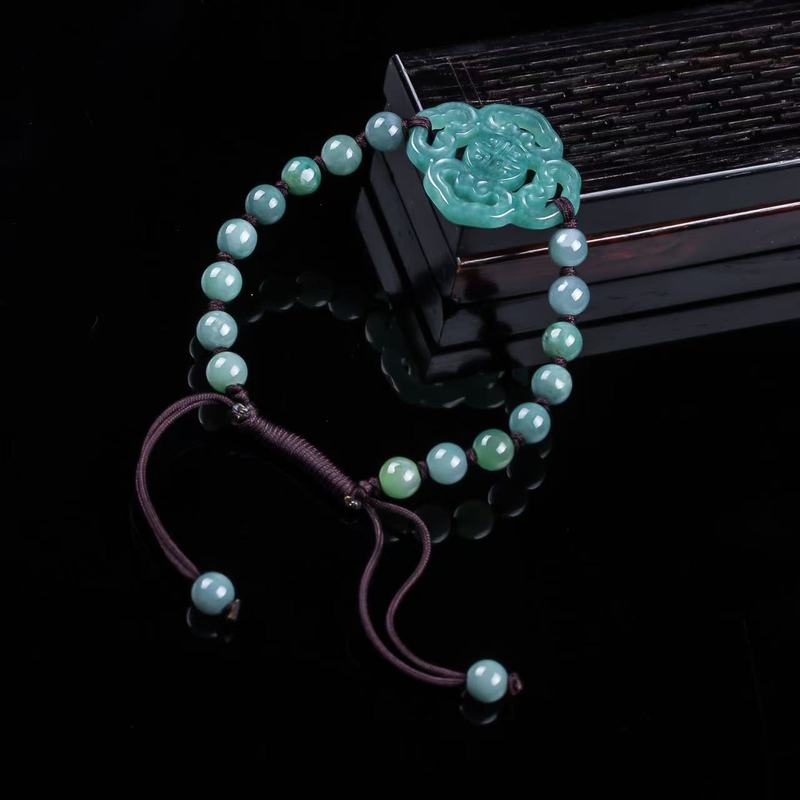Bracelet en jadéite naturelle  - Jewelry & Watches Spółka Z Ograniczoną Odpowiedzialnością avis et prix