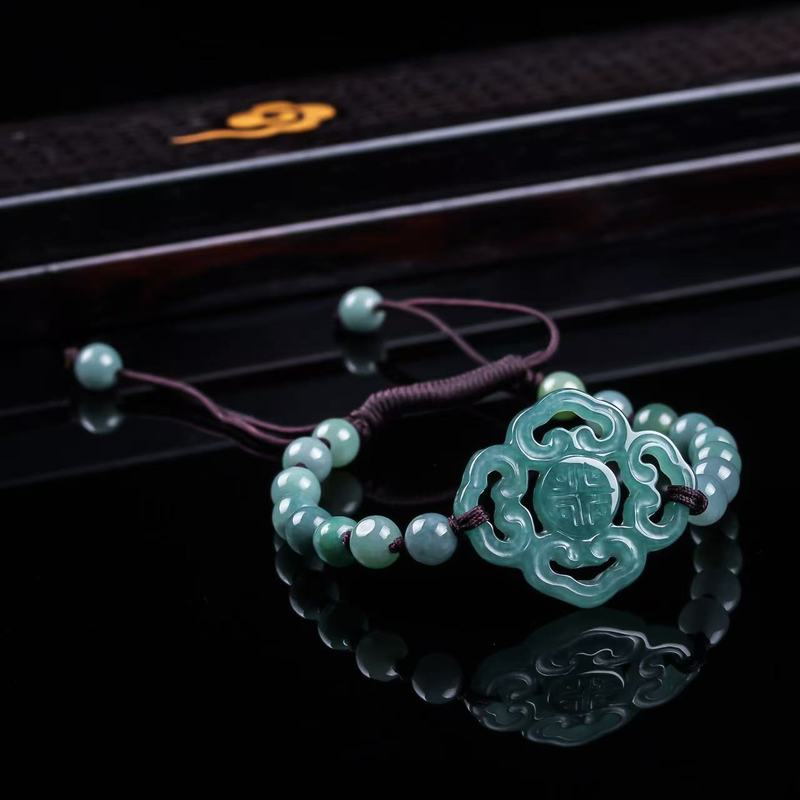 Bracelet en jadéite naturelle  - Jewelry & Watches Spółka Z Ograniczoną Odpowiedzialnością avis et prix