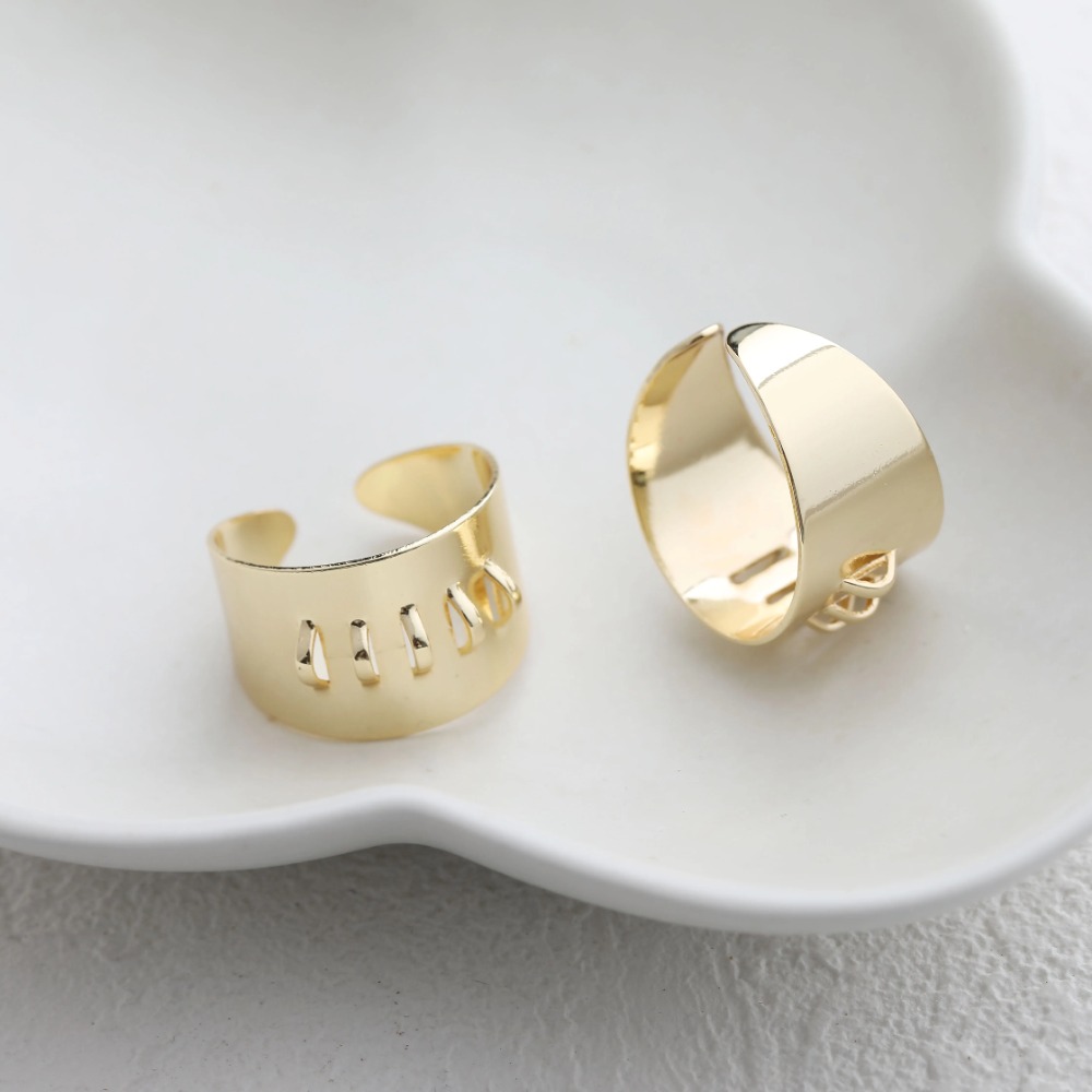 Paramètres de bague en laiton  - Gold Plated Ring avis et prix