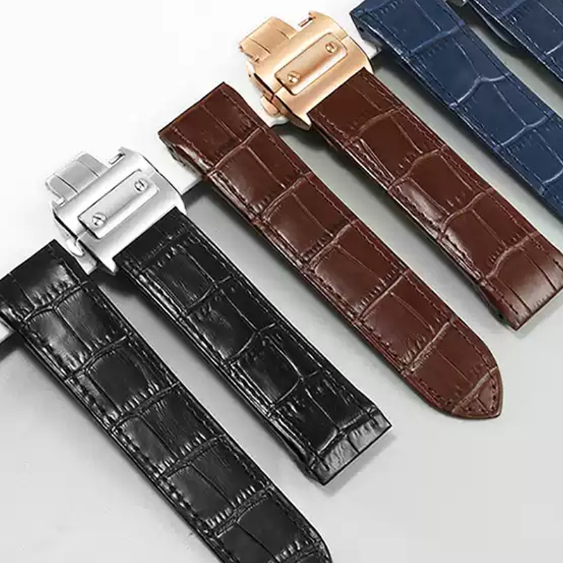 Bracelet de montre en cuir vér - Cartier Watch Santos avis et prix