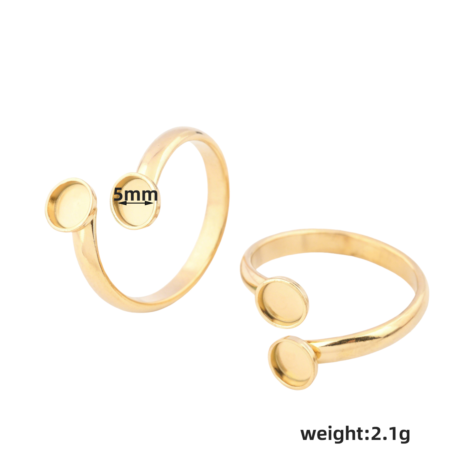 10 pièces de bases de bagues r - Gold Plated Ring avis et prix
