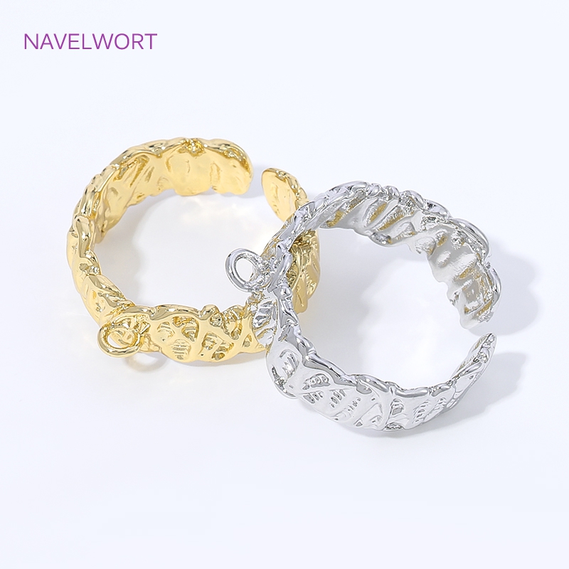 Bagues ouvertes à rayures en l - Gold Plated Ring avis et prix
